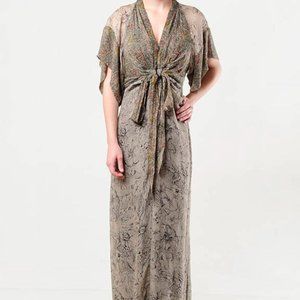 Rare! Winter Kate Silk Chiffon Kimono Dress